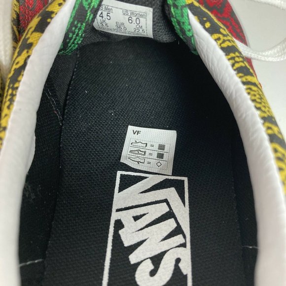 Vans Era Multi Python Rasta Sneakers Women’s 6 50% Off Sale - Picture 4 of 8